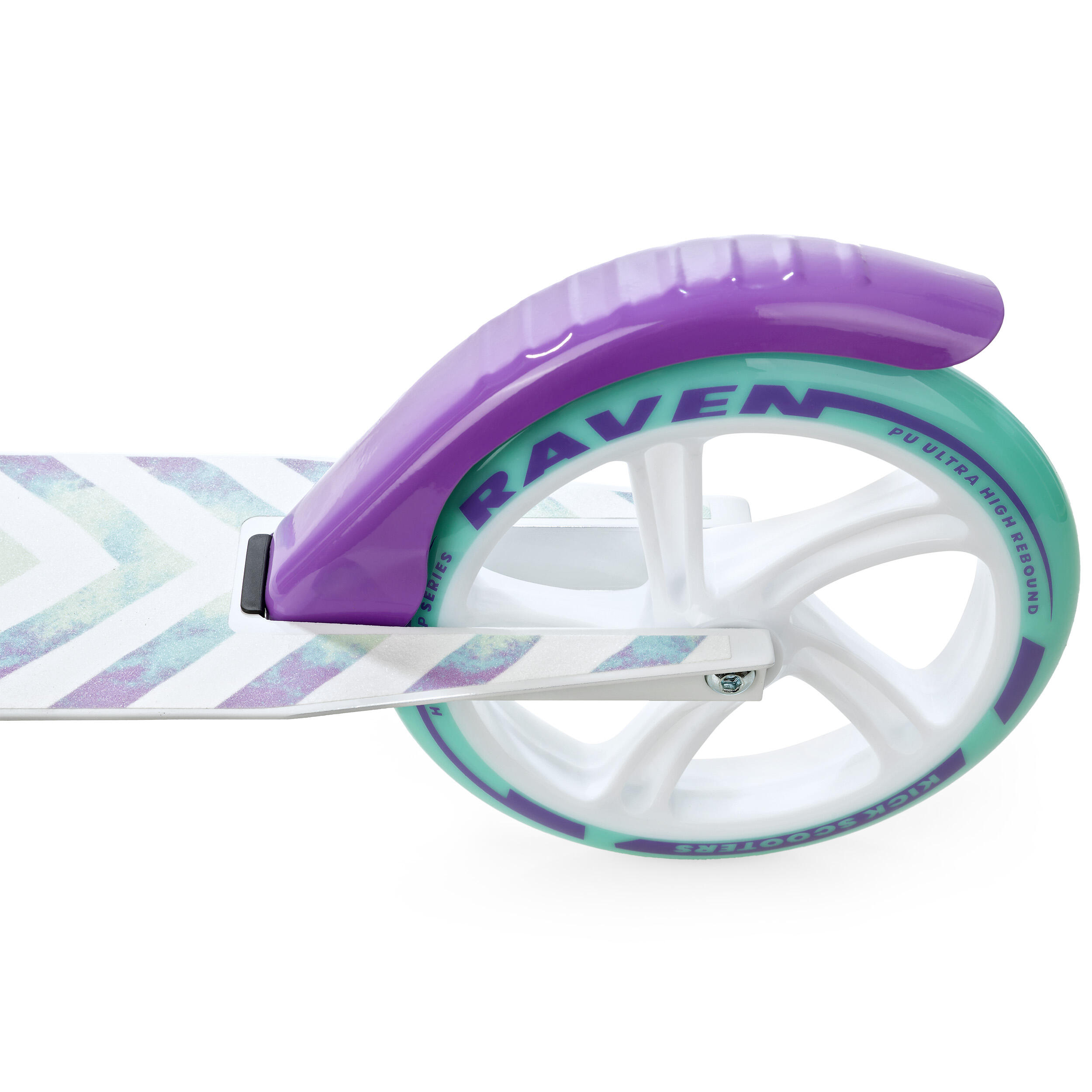 Trottinette pliante Pastelle Pro avec frein et amortisseur 200mm Raven 6/7