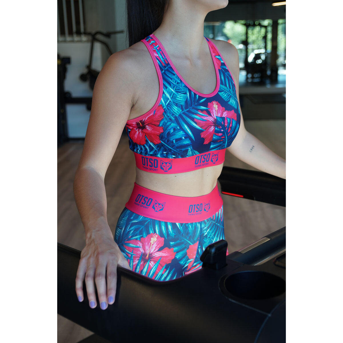 Top desportivo mulher - Tropical 3/4