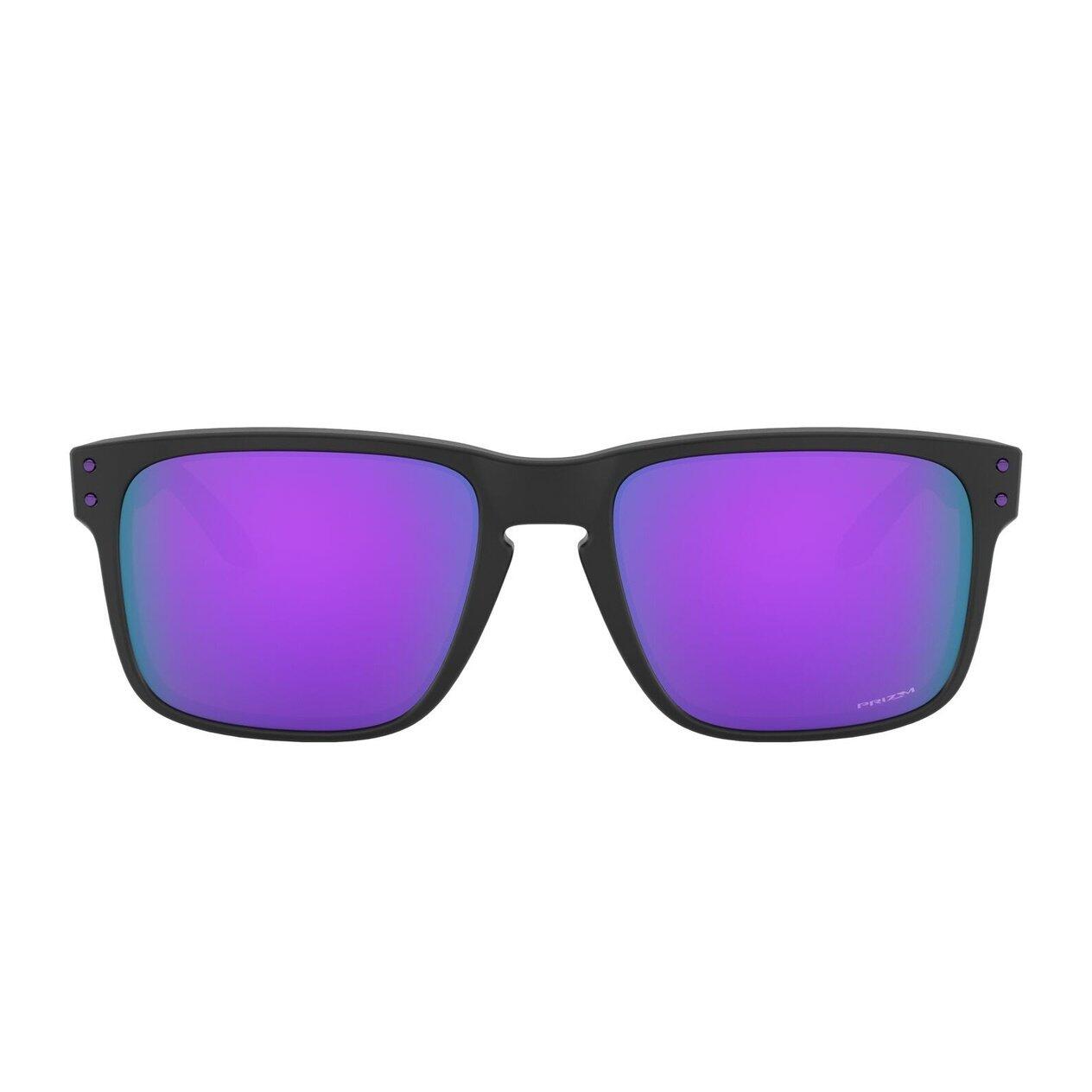 Oakley Rectangle Mens Matte Black Prizm Violet Sunglasses 2/7
