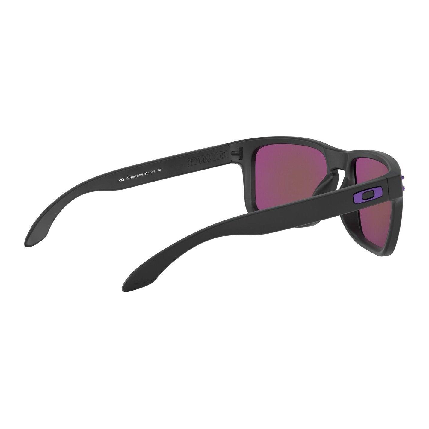 Oakley Rectangle Mens Matte Black Prizm Violet Sunglasses 6/7