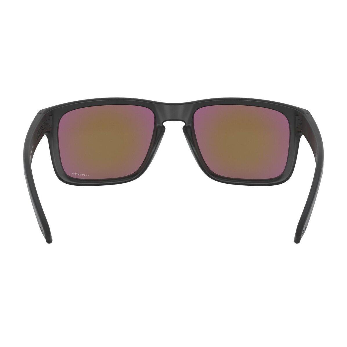 Oakley Rectangle Mens Matte Black Prizm Violet Sunglasses 5/7