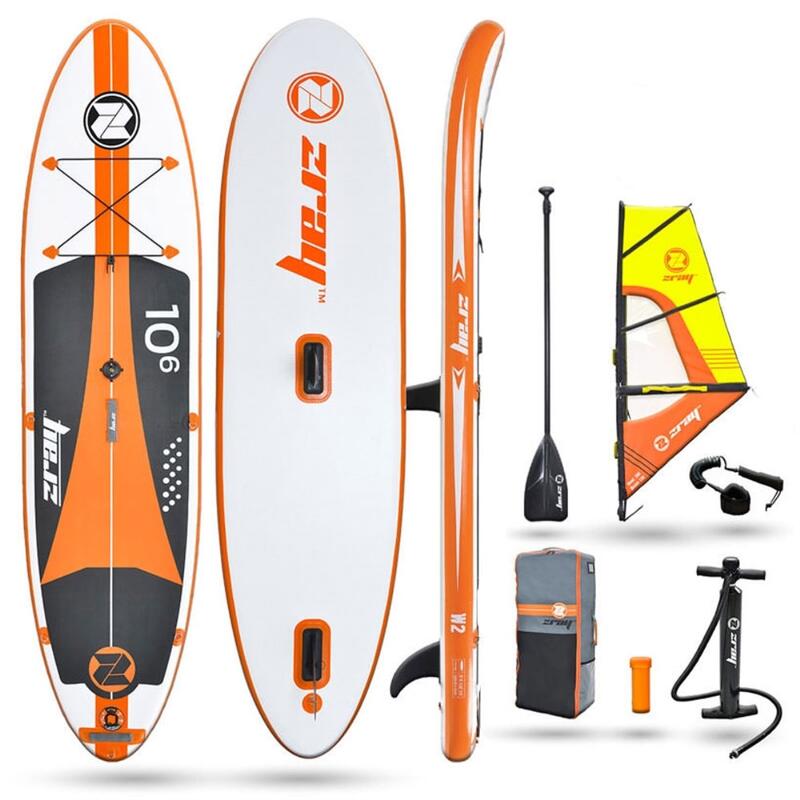 Windsurf Pro 10'6 Felfújható SUP - Dropstitch - Max 145 kg - 270L - 320x81x15 cm