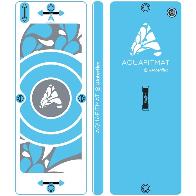 AQUAFITMAT Tapete de piscina flutuante ponto de gota 81 cm de largura