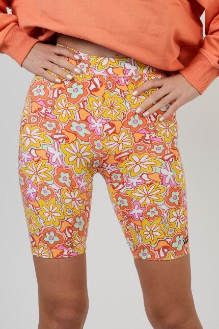 Vans Women's Flying V Print Legging Short Floral Pants 5/5