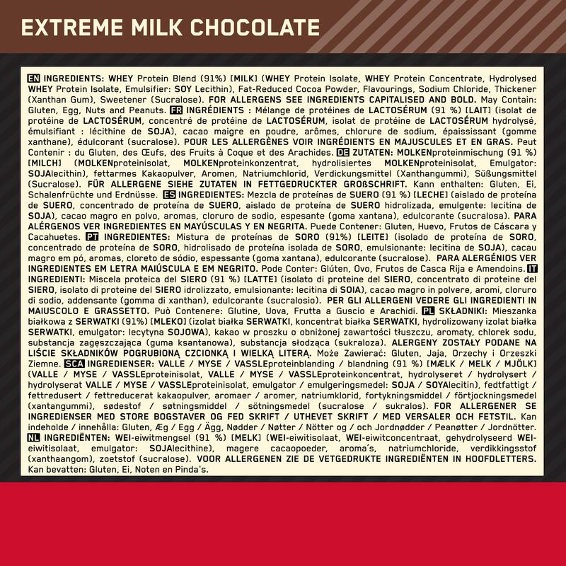 Gold Standard 100% Whey Protein Extreme Milk Chocolate 71 Portionen (2270 Gramm)