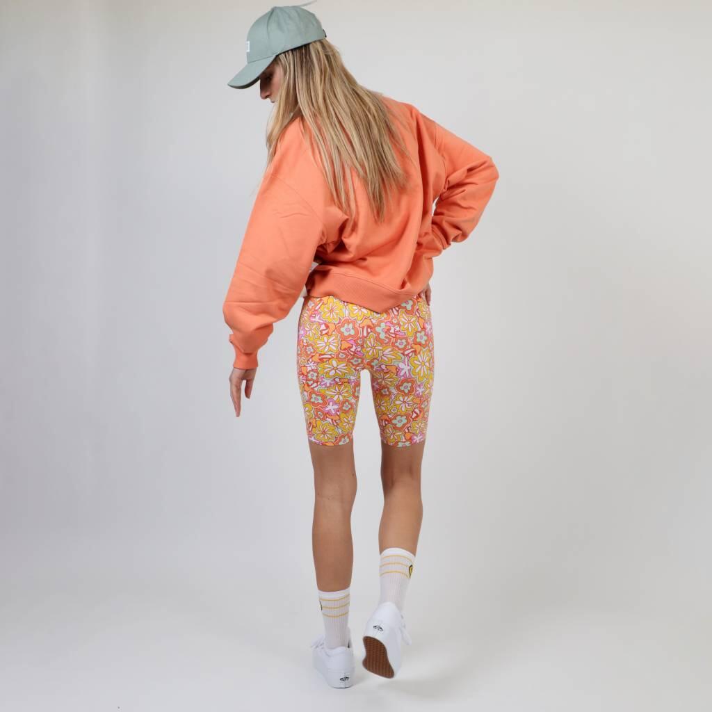 Vans Women's Flying V Print Legging Short Floral Pants 4/5