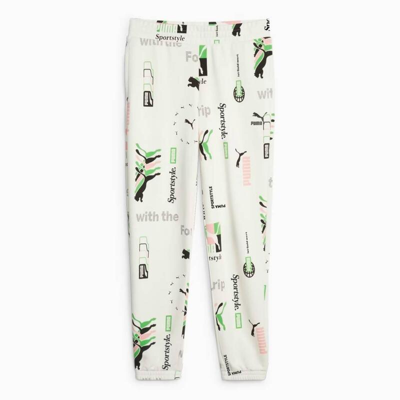 Pantalones Mujer Puma Classics Printed Womens Sweatpants Blanco