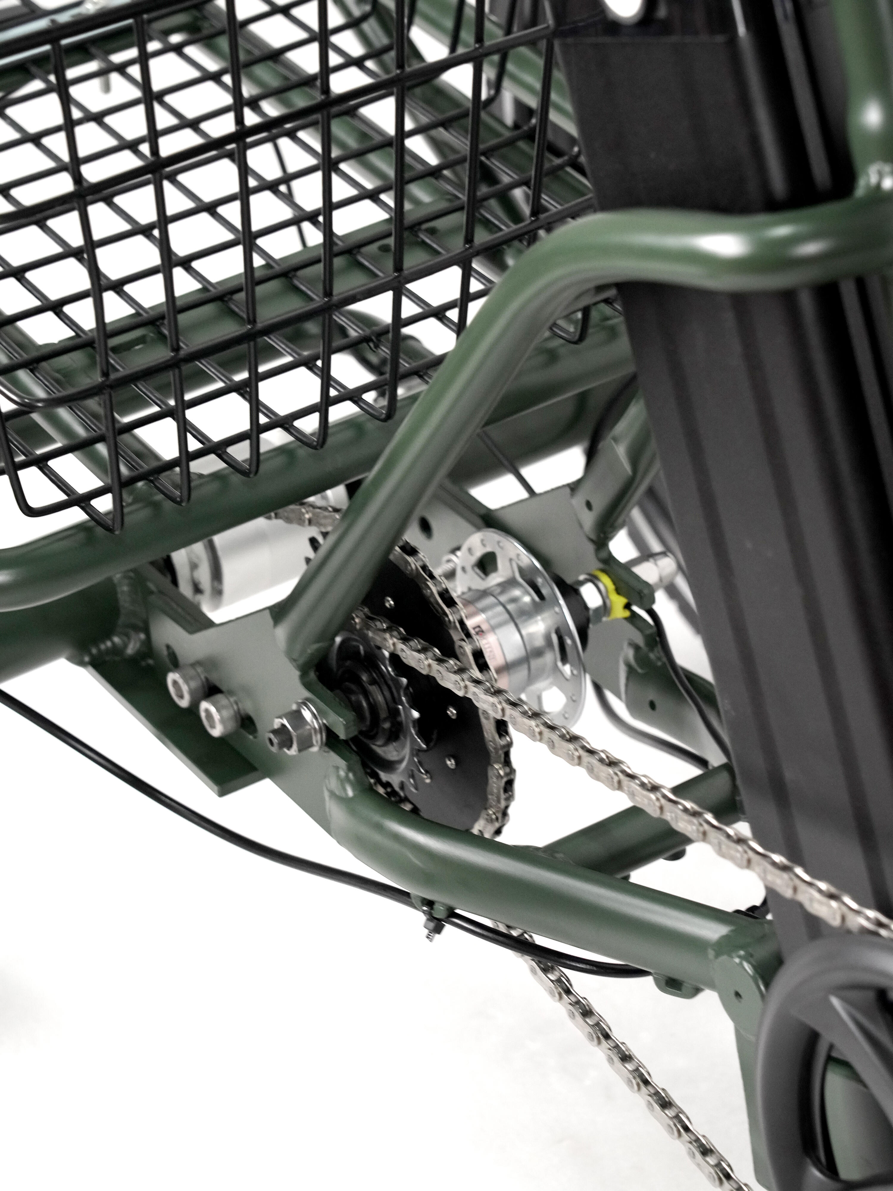 Triciclo Elétrico p/ adultos plegable - Rodars Swish Verde Mate - Bat. 370Wh 5/7