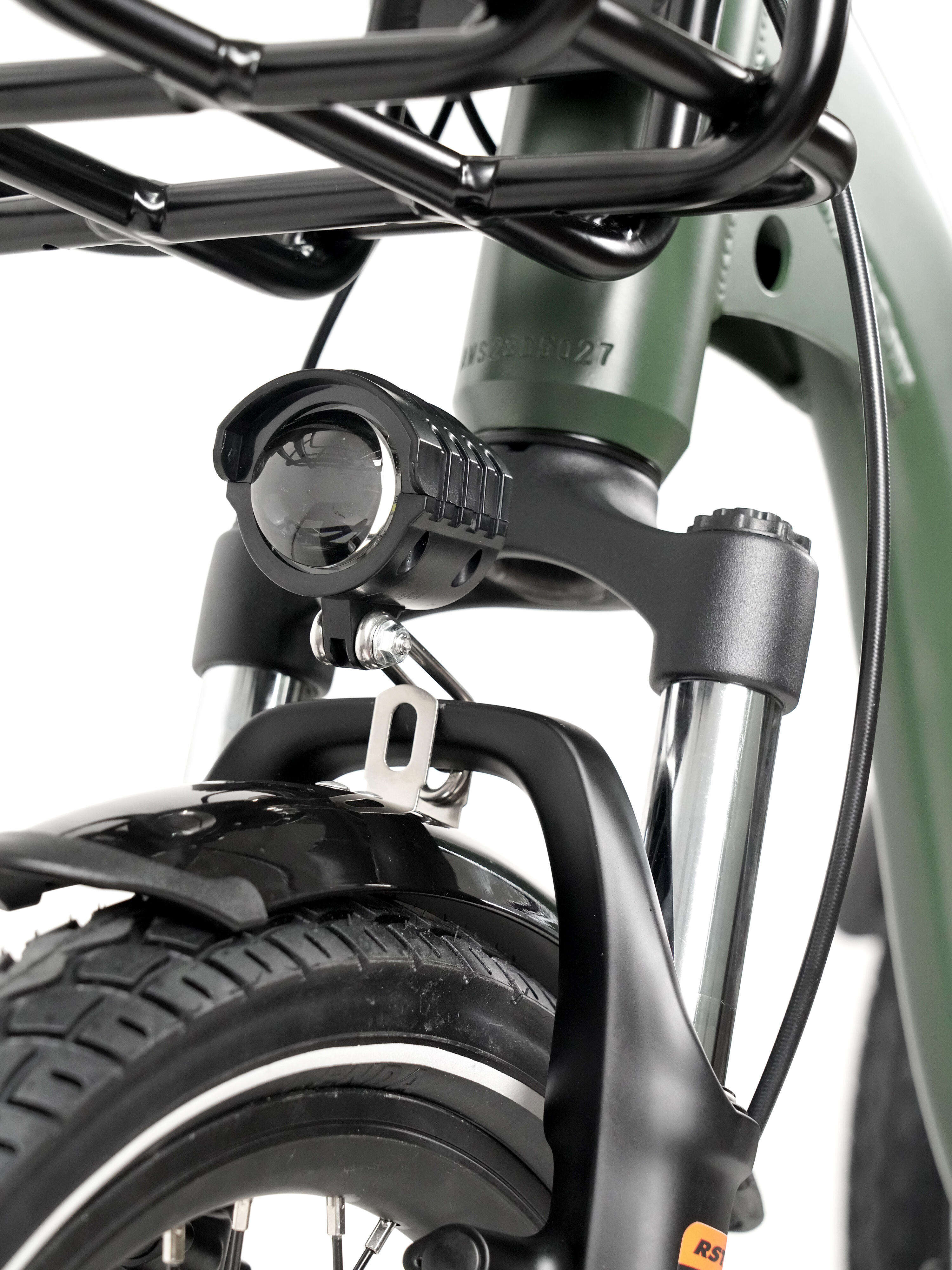 Triciclo Elétrico p/ adultos plegable - Rodars Swish Verde Mate - Bat. 370Wh 2/7