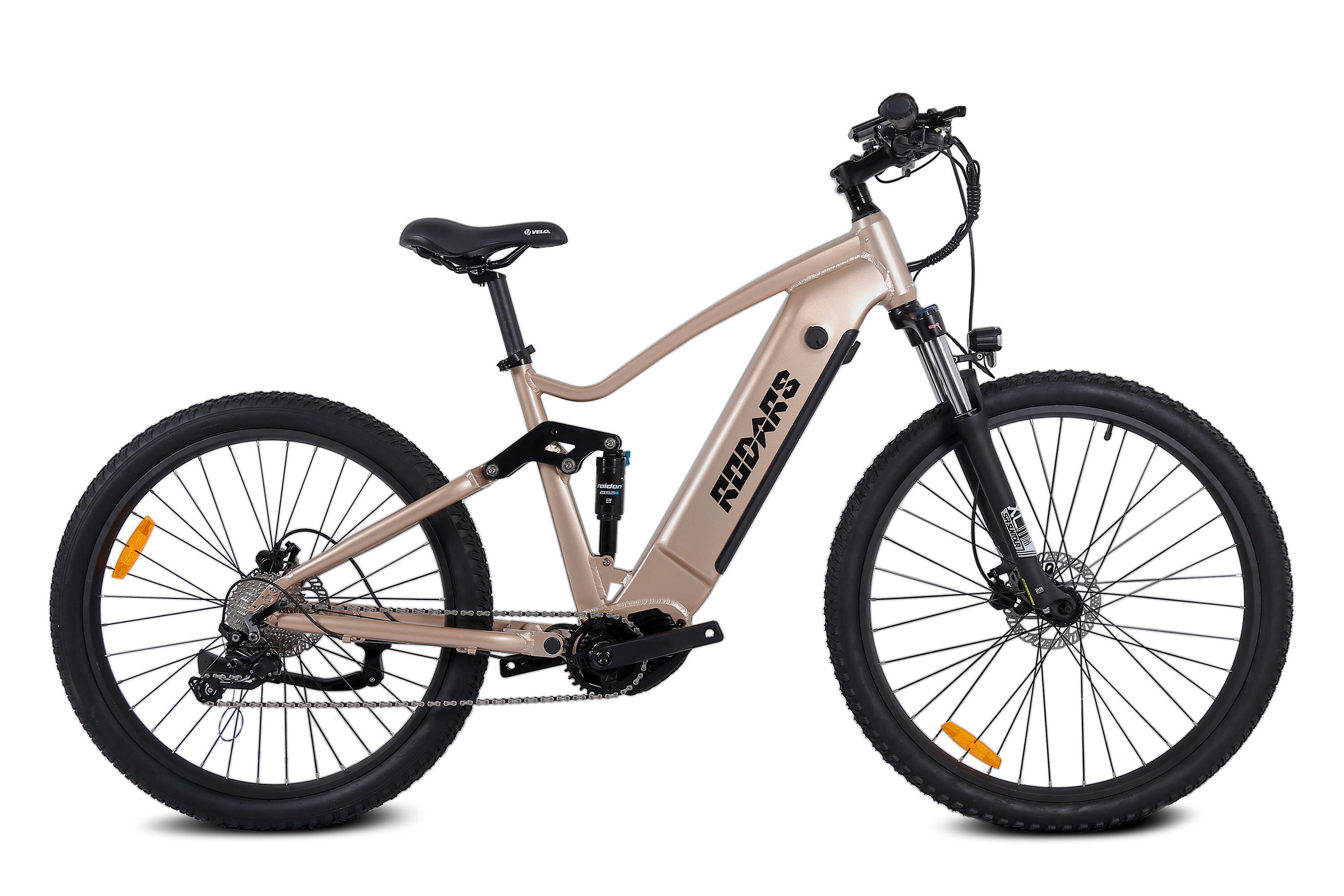 RODARS Bici Eléctrica MTB Motor Central - Rodars Stamina M500 Doble Suspensión Desert
