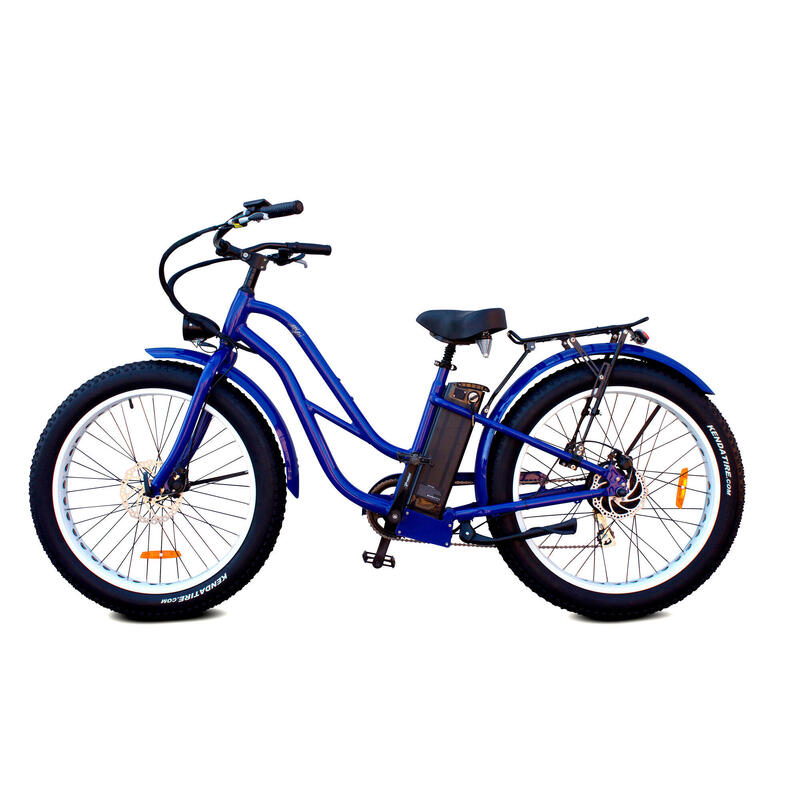 Fat Bike Eléctrica Vintage Custom Cruiser - Rodars Atalaya Azul