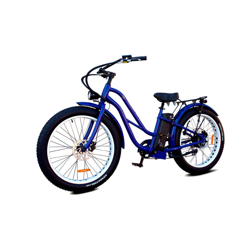 Fat Bike Eléctrica Vintage Custom Cruiser - Rodars Atalaya Azul