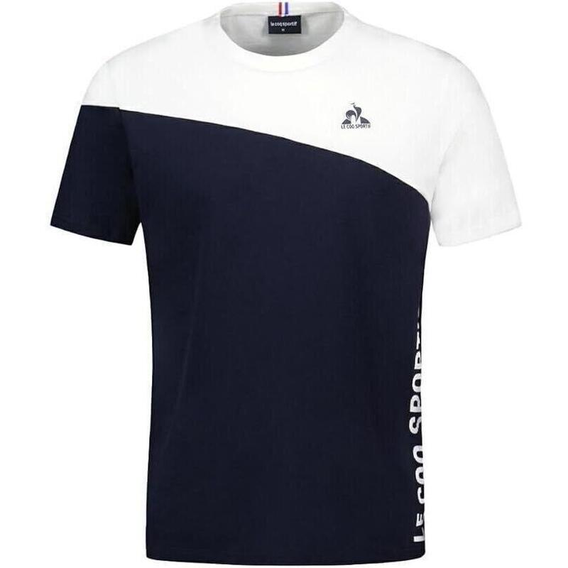 Póló Le Coq Sportif Bat Tee Ss No2 M, Kék, Férfiak