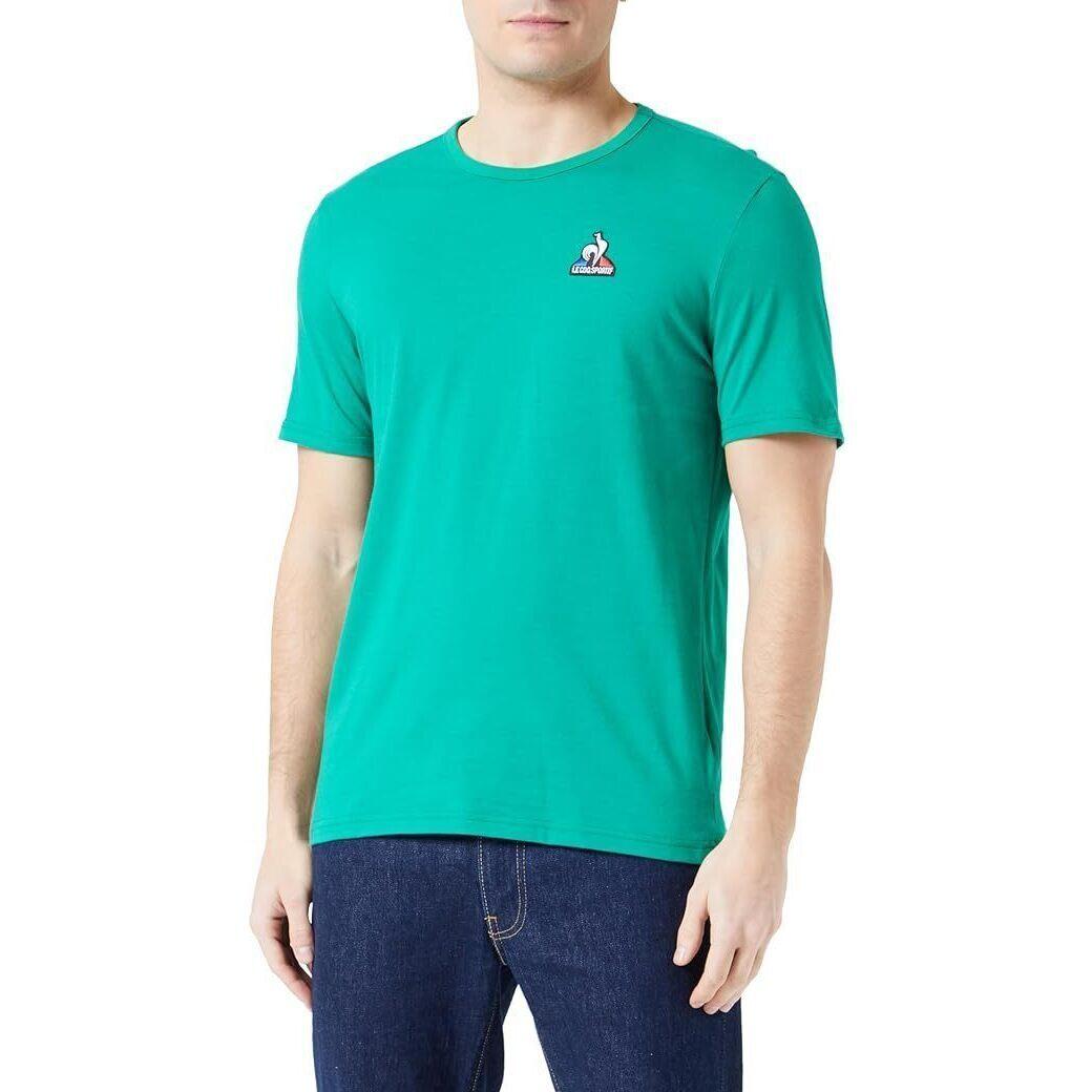 Le Coq Sportif - T-shirt Le Coq Sportif Ess Tee Ss No4 M, Vert, Hommes - T-shirt Manches Courtes - Vert - 40 M - Decathlon
