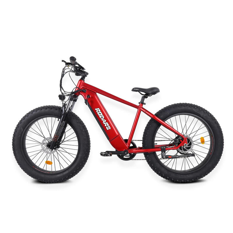 Bici Eléctrica Montaña Fat Bike - Rodars Kraken Rojo Metalizado