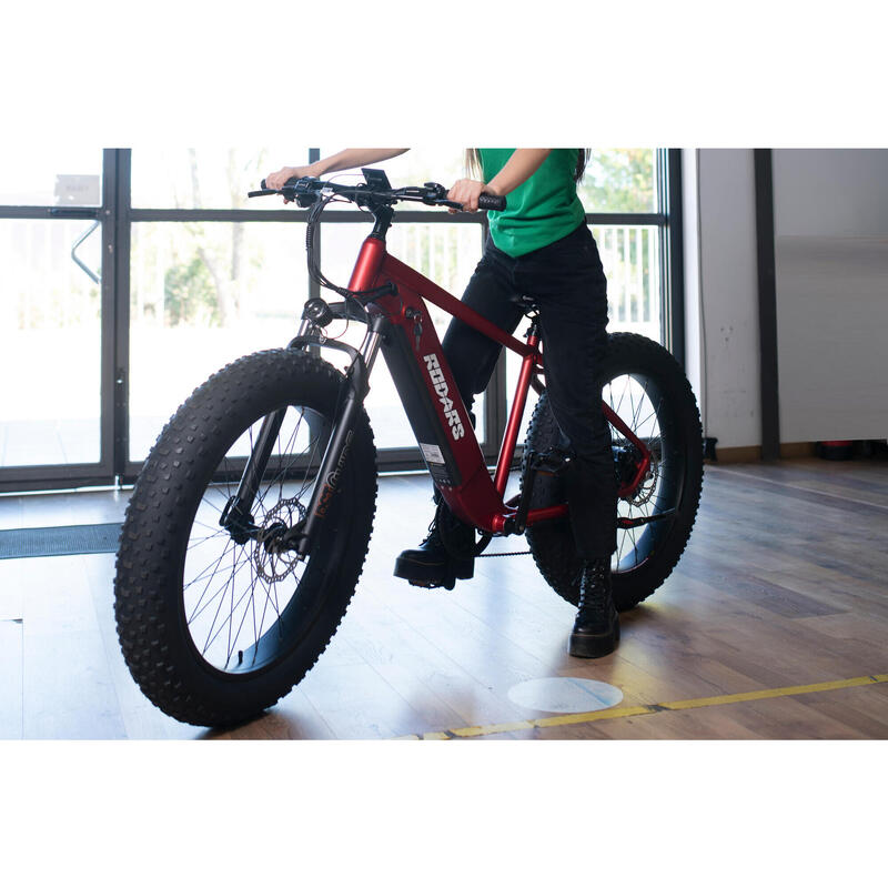 Bici Eléctrica Montaña Fat Bike - Rodars Kraken Rojo Metalizado