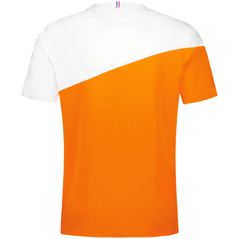 Póló Le Coq Sportif Bat Tee Ss No2 M, Narancssárga, Férfiak