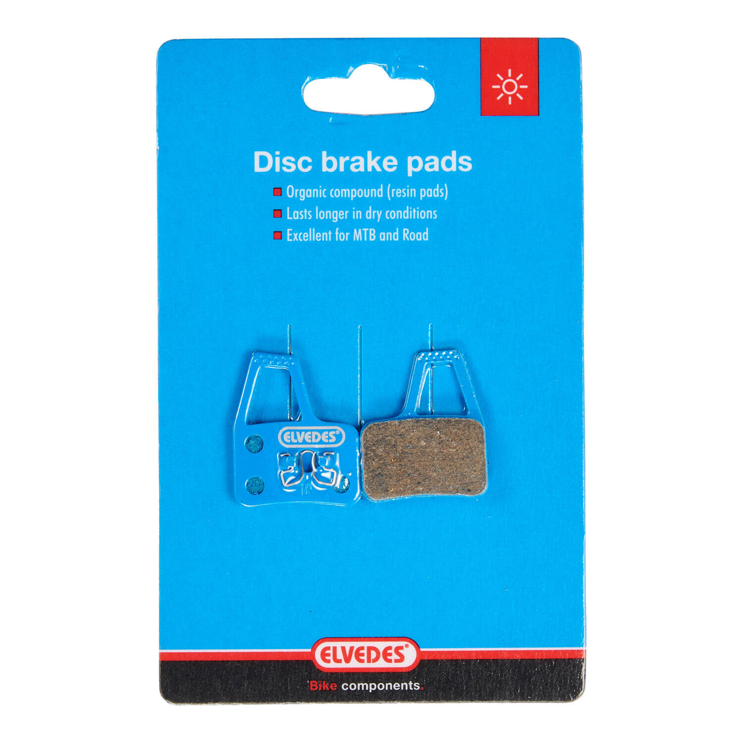 Par de pastilhas de travão de bicicleta orgânicas Elvedes Hayes el camino 2/2