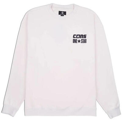 Bluse Converse Cons One Star Crew Sweatshirt. Weiß. Herren