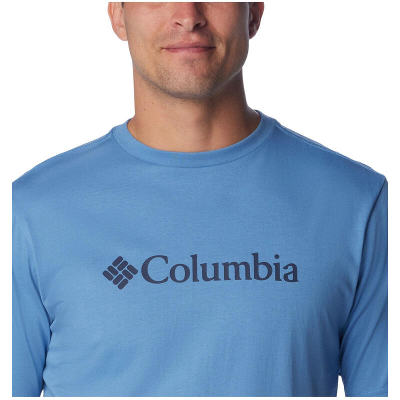 Póló Columbia Basic Logo, Kék, Férfiak