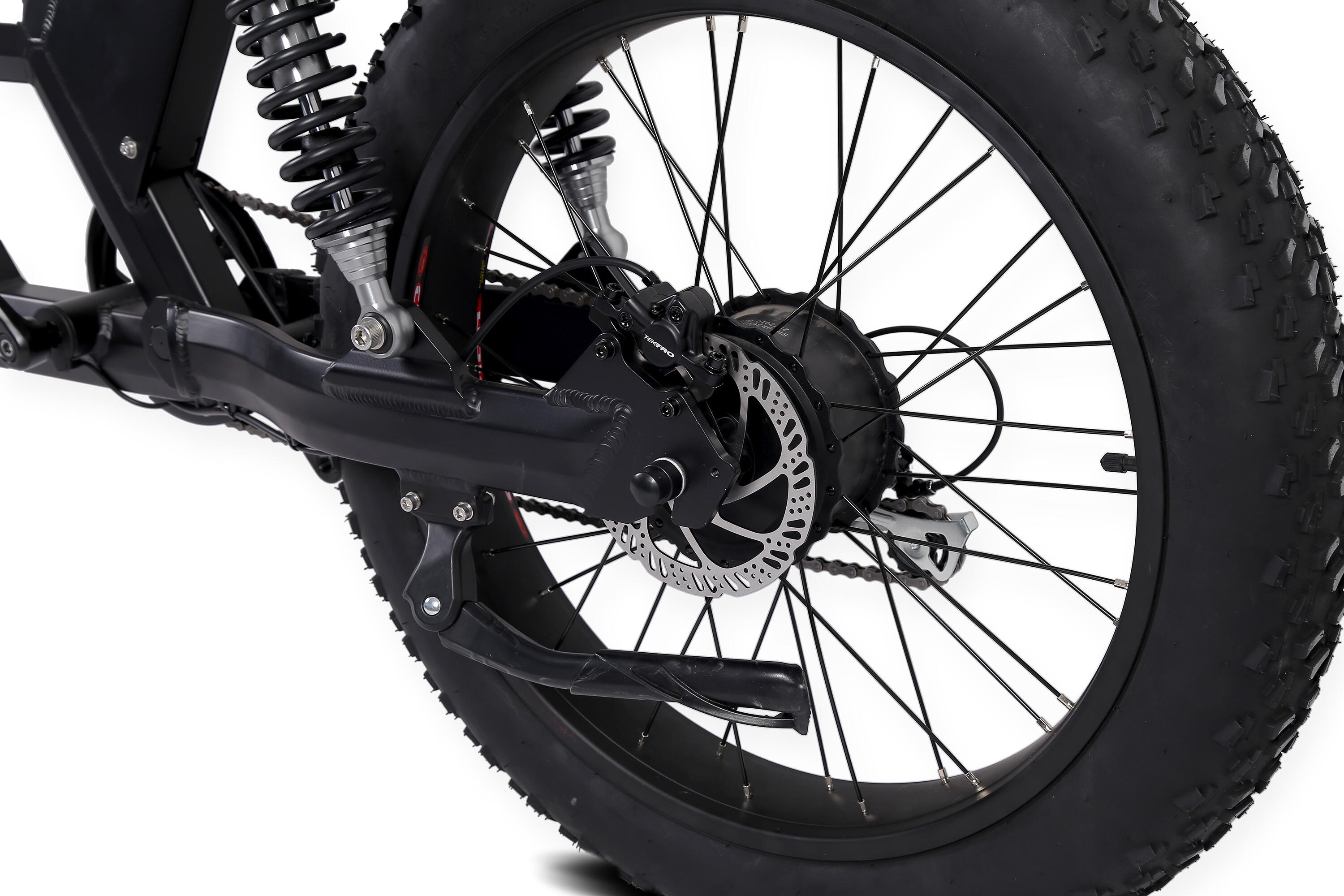 Fat Bike Eléctrica Vintage - Retro e-bike Rodars El Camino - Negro y Rojo 4/6