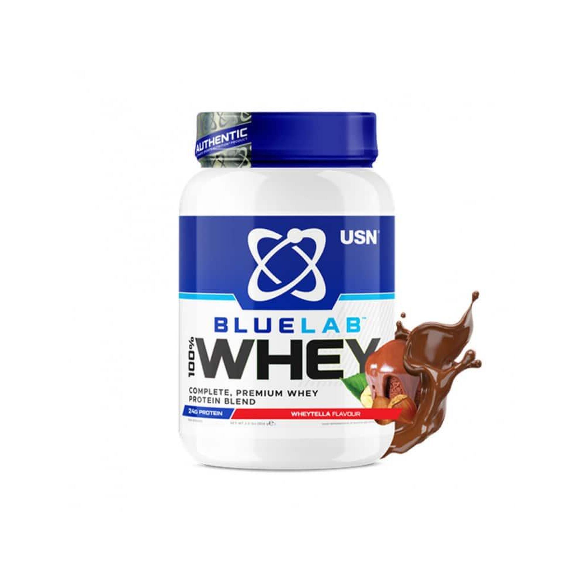 Whey Protéine | Blue Lab 100% Whey (908g) | Caramel Salé