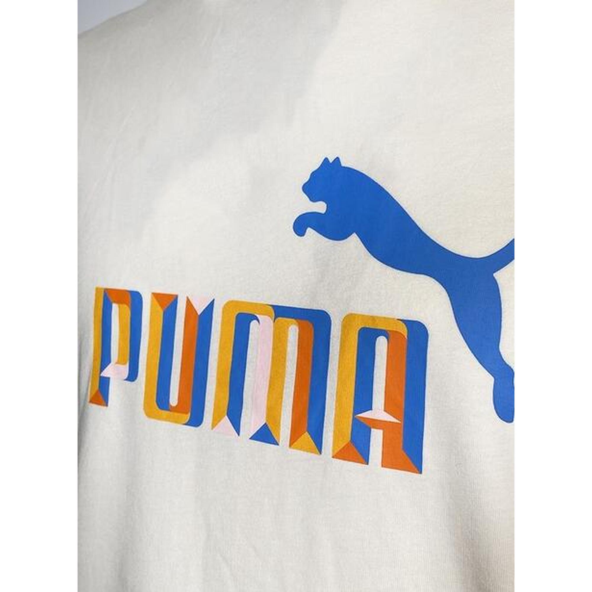 T-shirt uomo puma essential logo - beige