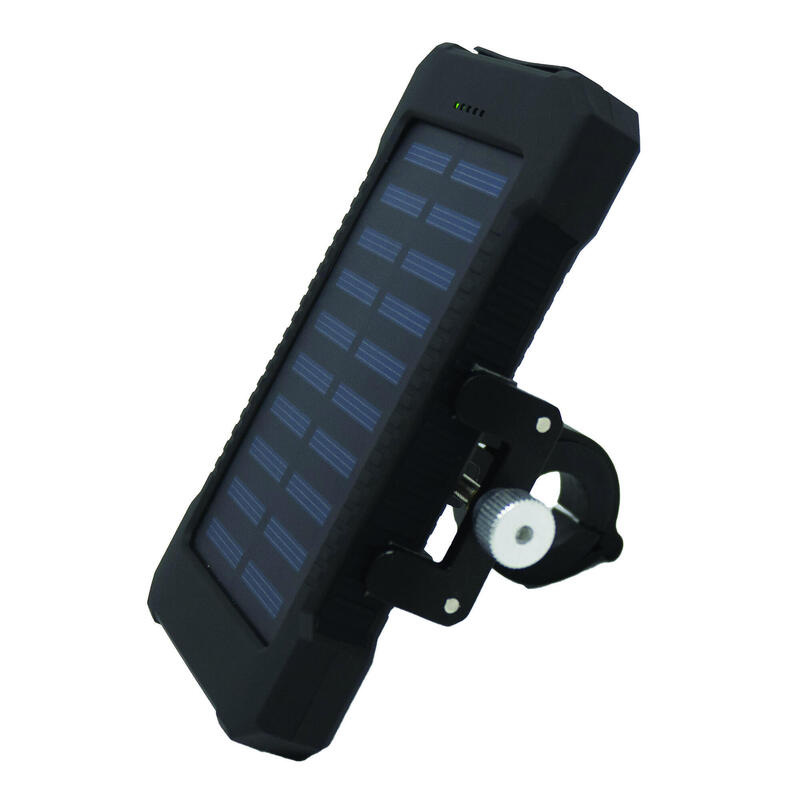 Support téléphone vélo et batterie externe solaire - Smartphones de 4,7" à 8"