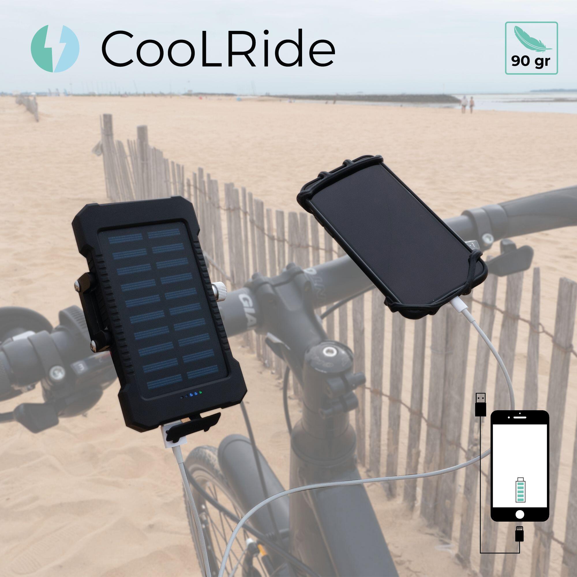 Fiets telefoonhouder en zonne-oplaadbare externe batterij 2/6