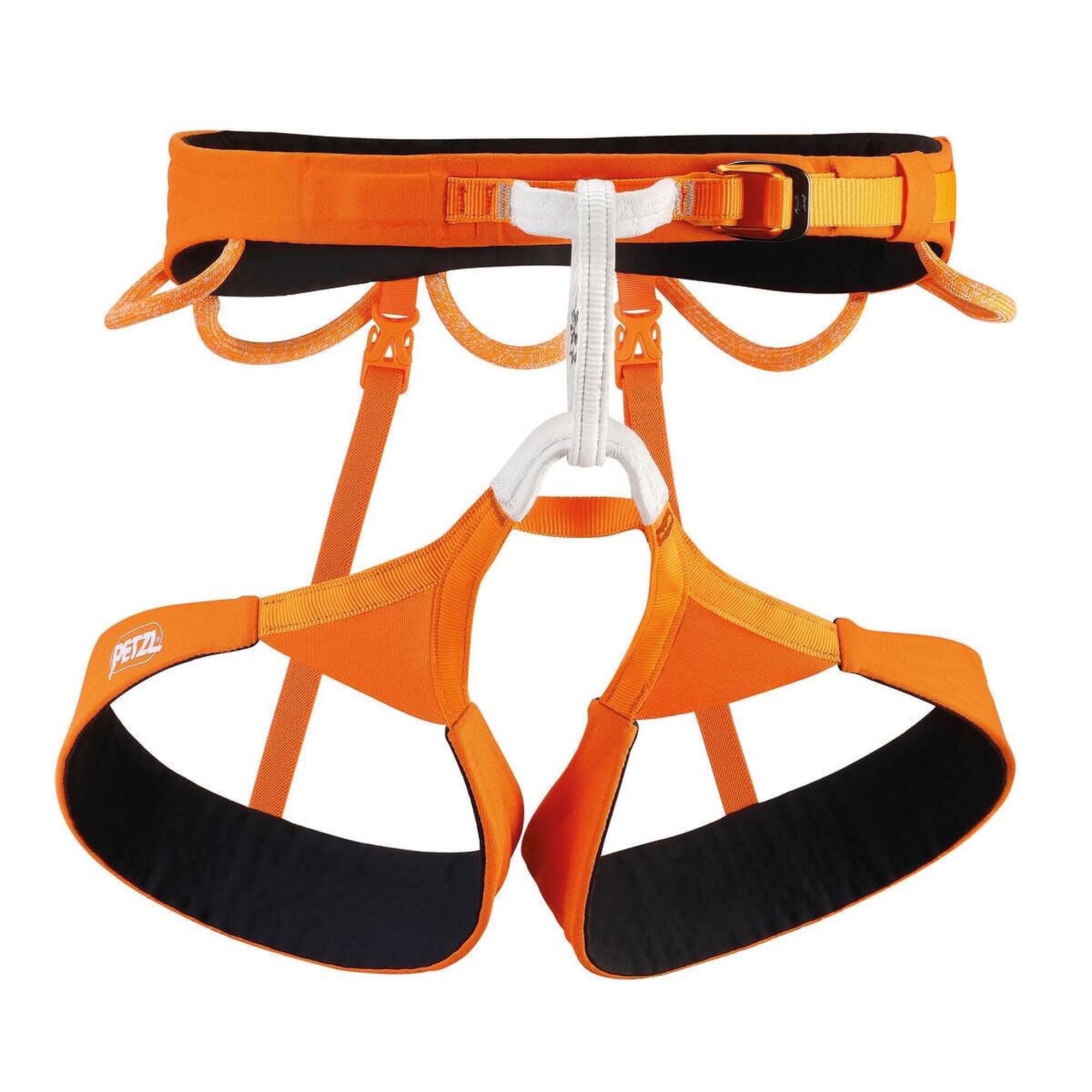 Petzl - Harnais Escalade Petzl Hirundos Orange S Léger Profil Slim 4 Porte-matériel - Baudrier D'Escalade - Orange - S - Decathlon