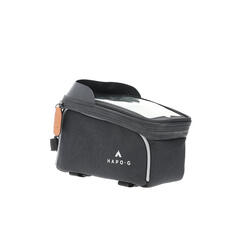 Sacoche de cadre vélo 1,6L Noir - Support smartphone avec pare-soleil - HAPO-G