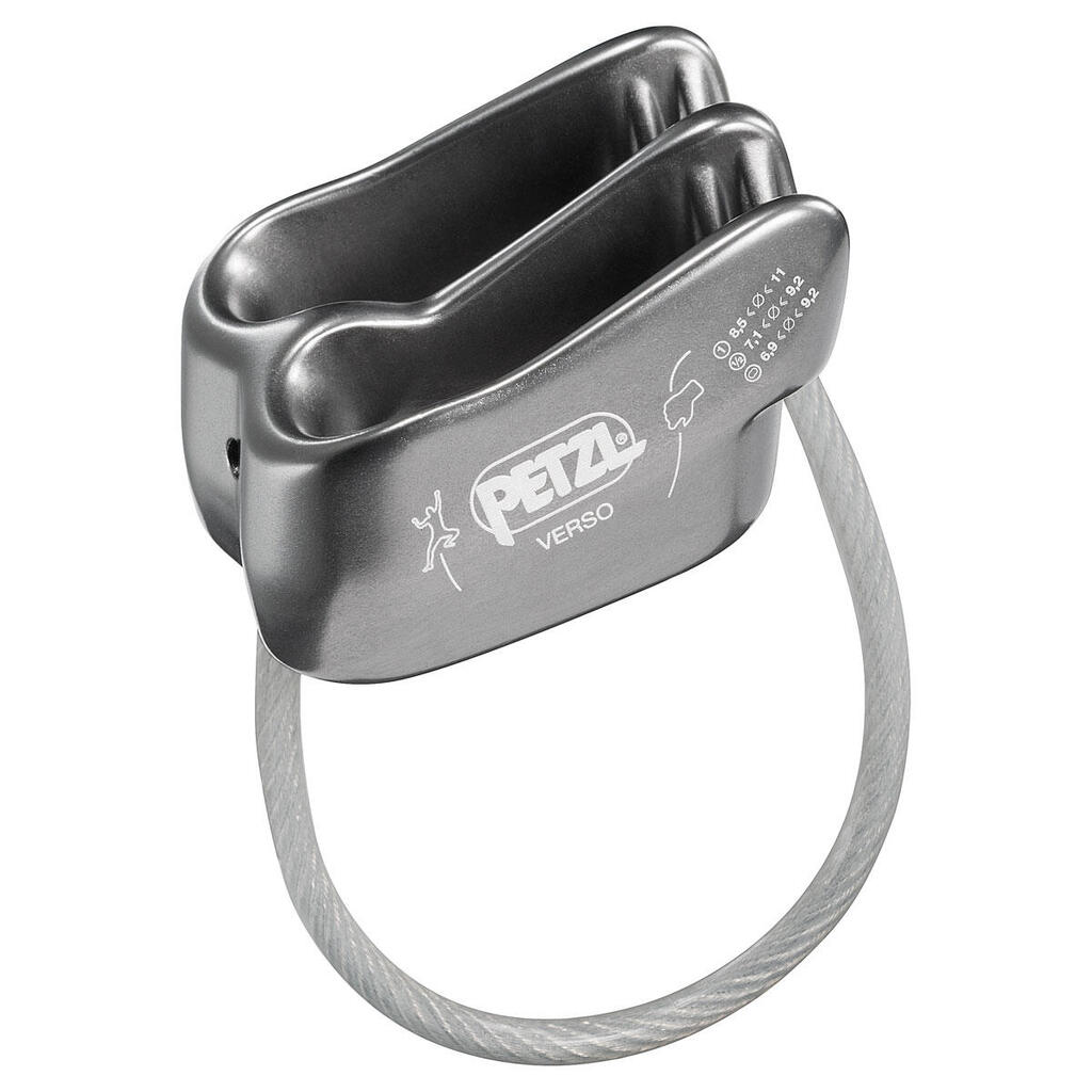 Petzl Verso Grey Aluminium Descender