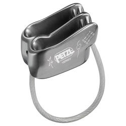 Assureur descendeur Petzl Verso aluminium gris 55 g compatible cordes 8,5–11 mm