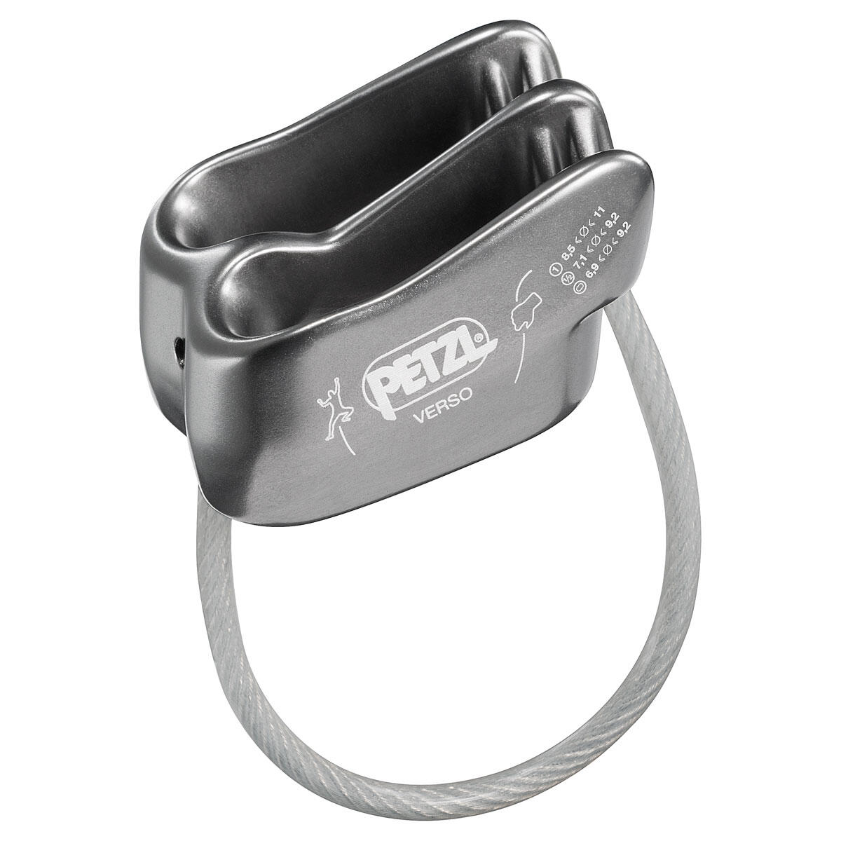 PETZL Sicherungs-Gerät Verso grey