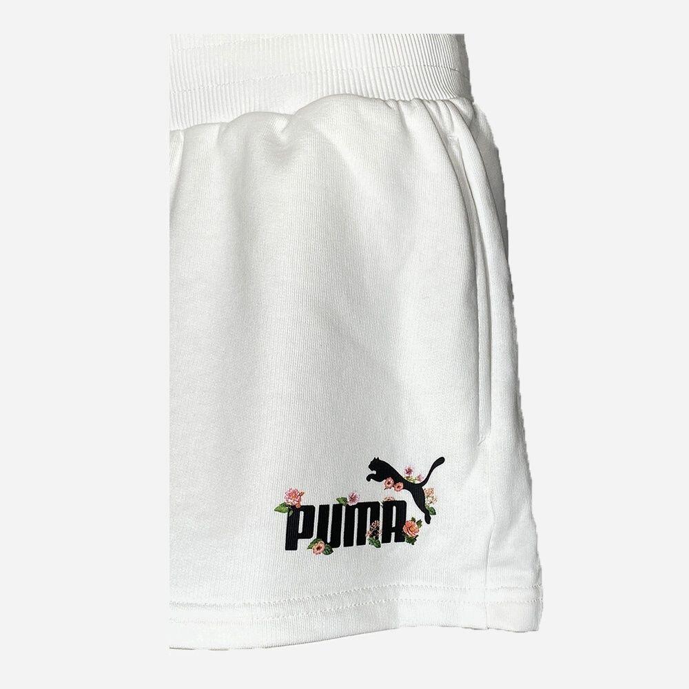 Pantaloncino donna puma floreal - bianco 2/2