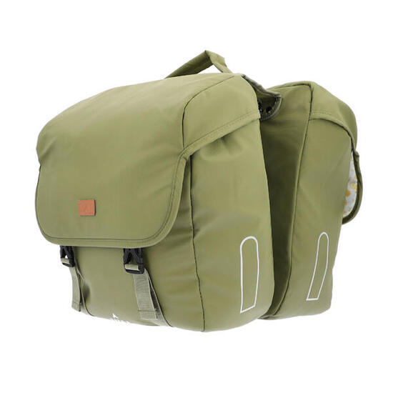 Borsa doppia per portapacchi impermeabile 27L KAKI