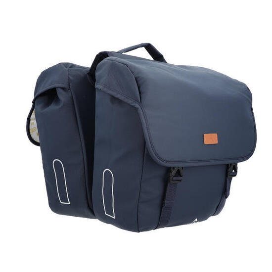 Borsa doppia per portapacchi impermeabile per bicicletta 27L BLU