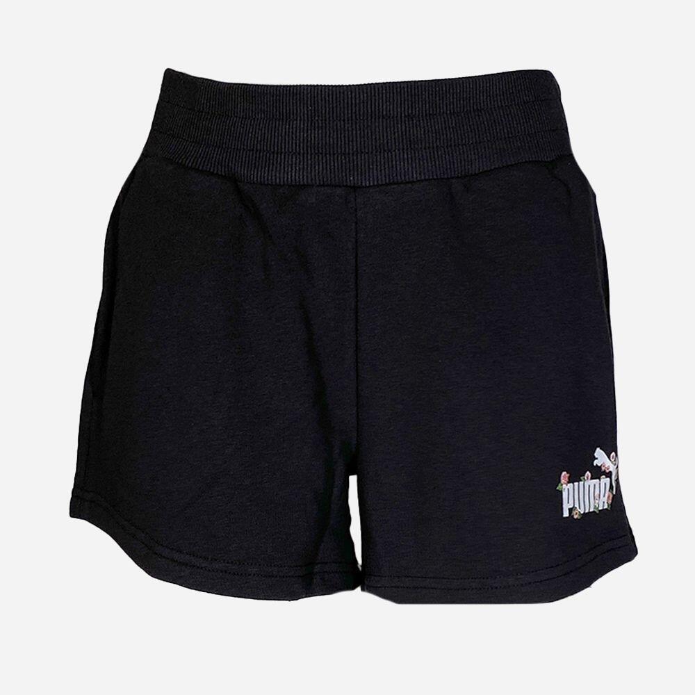 Pantaloncino donna puma floreal - nero 1/2