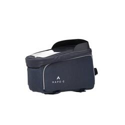 Sacoche de cadre vélo 1,6L Bleu - Support smartphone avec pare-soleil - HAPO-G