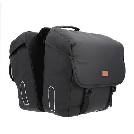 Sacoche double vélo porte-bagage étanche 27L NOIR