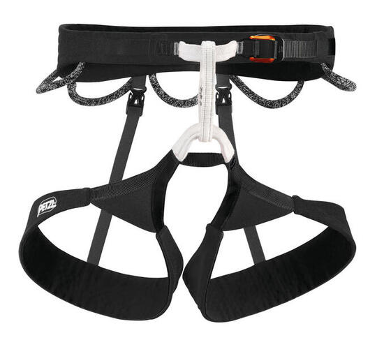 Petzl Hirundos Harnais Escalade XS noir slim, léger, 4 porte-matériel