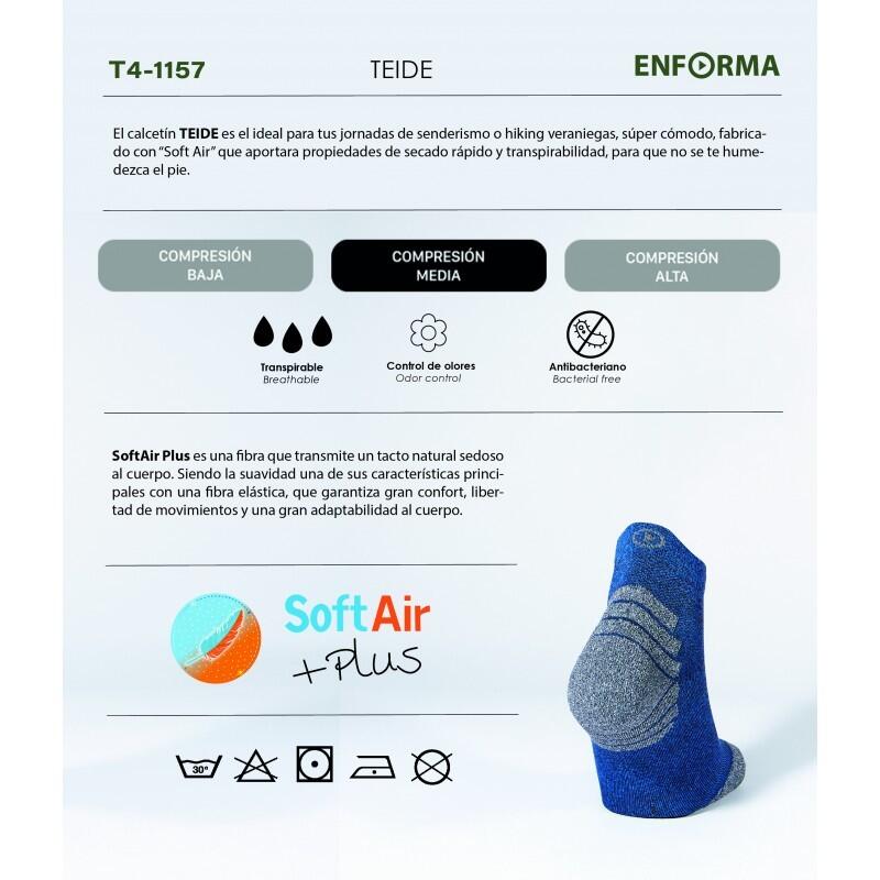 Teide chaussettes de randonnée, douces sèches thermiques 3/6