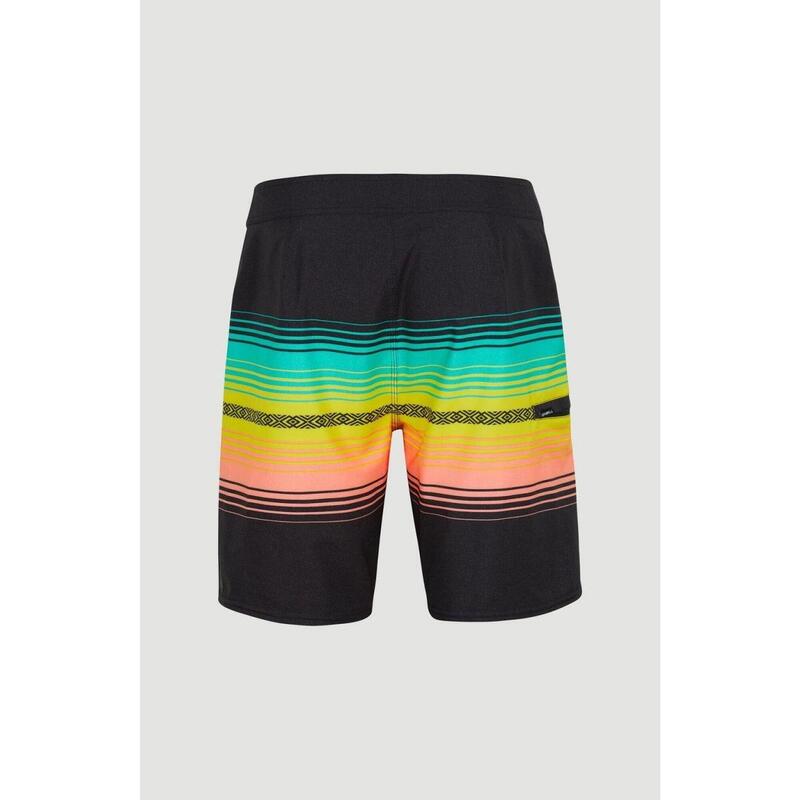 Badehose Heat Stripe Line 19'' Boardshorts Herren - Schwarz