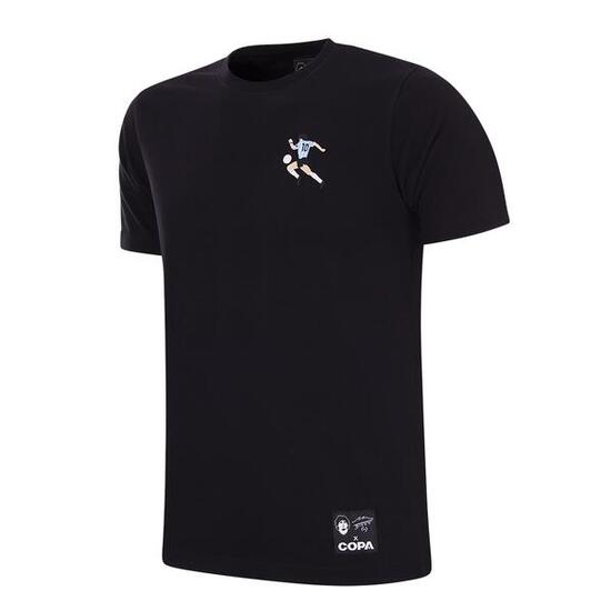Herren - T-shirt - Maradona Argentinien Embroidery - Schwarz