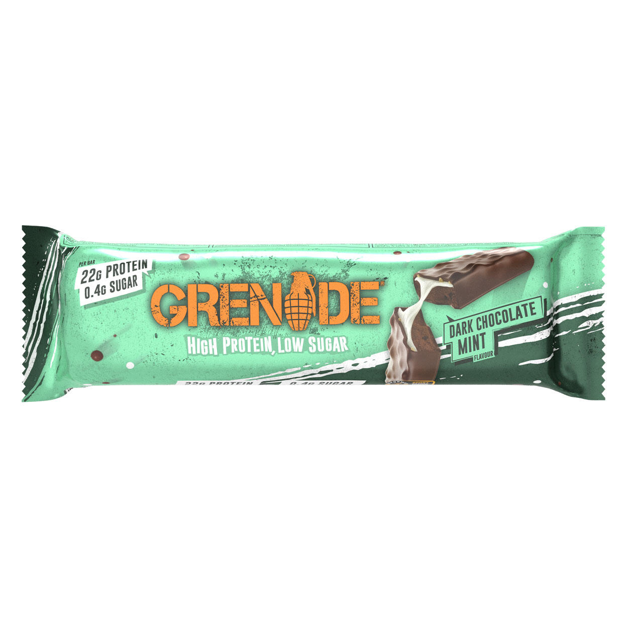 Grenade Protein Bar (12x60g) Dark Chocolate Mint - Repen - Eiwit Repen 4/4