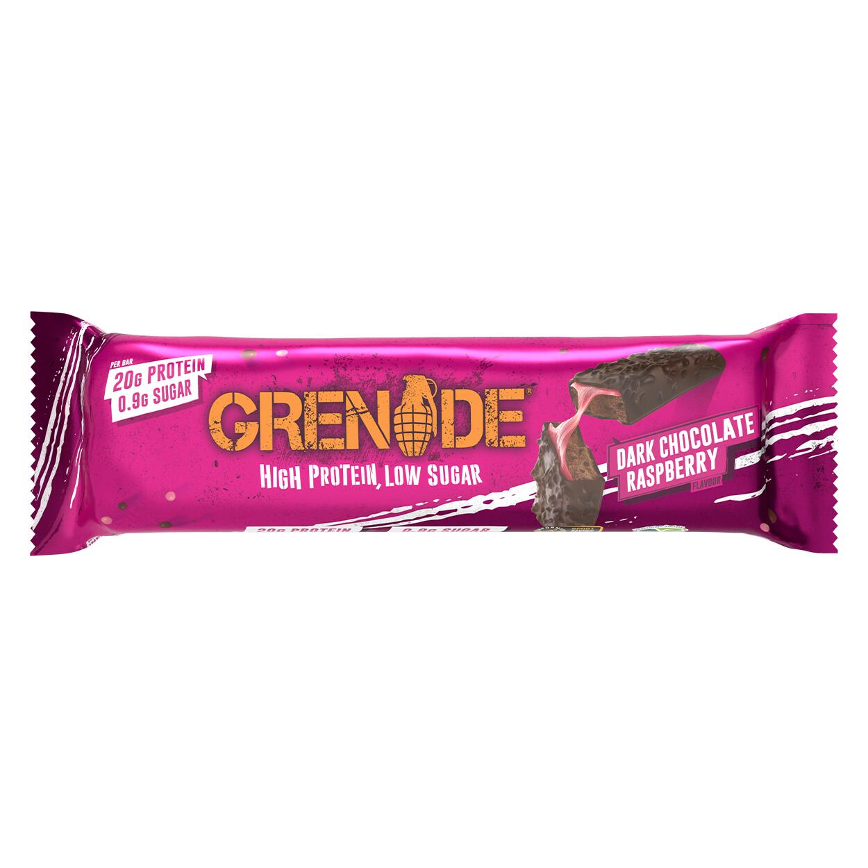 Barres protéinées - Grenade Protein Bar - Chocolat Noir Framboise 4/5