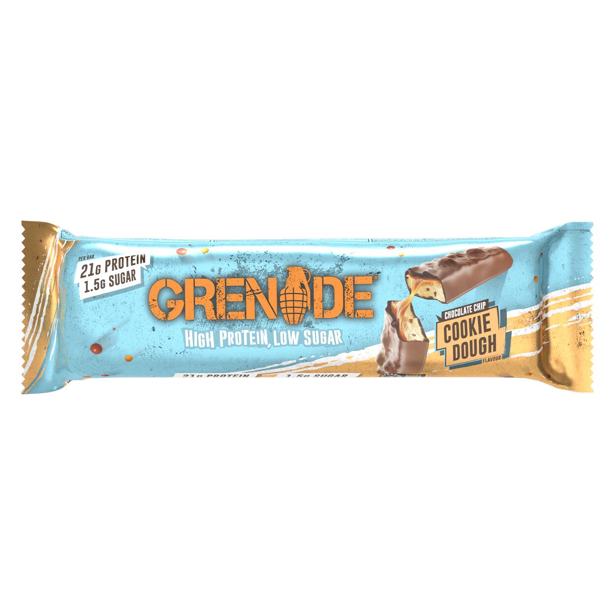 Grenade Protein Bar (12x60g) Chocolate Chip Cookie Dough - Barres 4/4