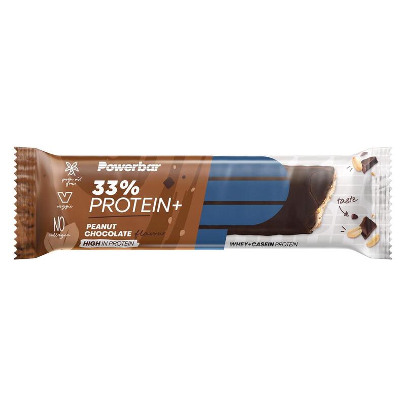 Boîte protein plus bar 33% (10X90g) | Chocolat Cacahuète