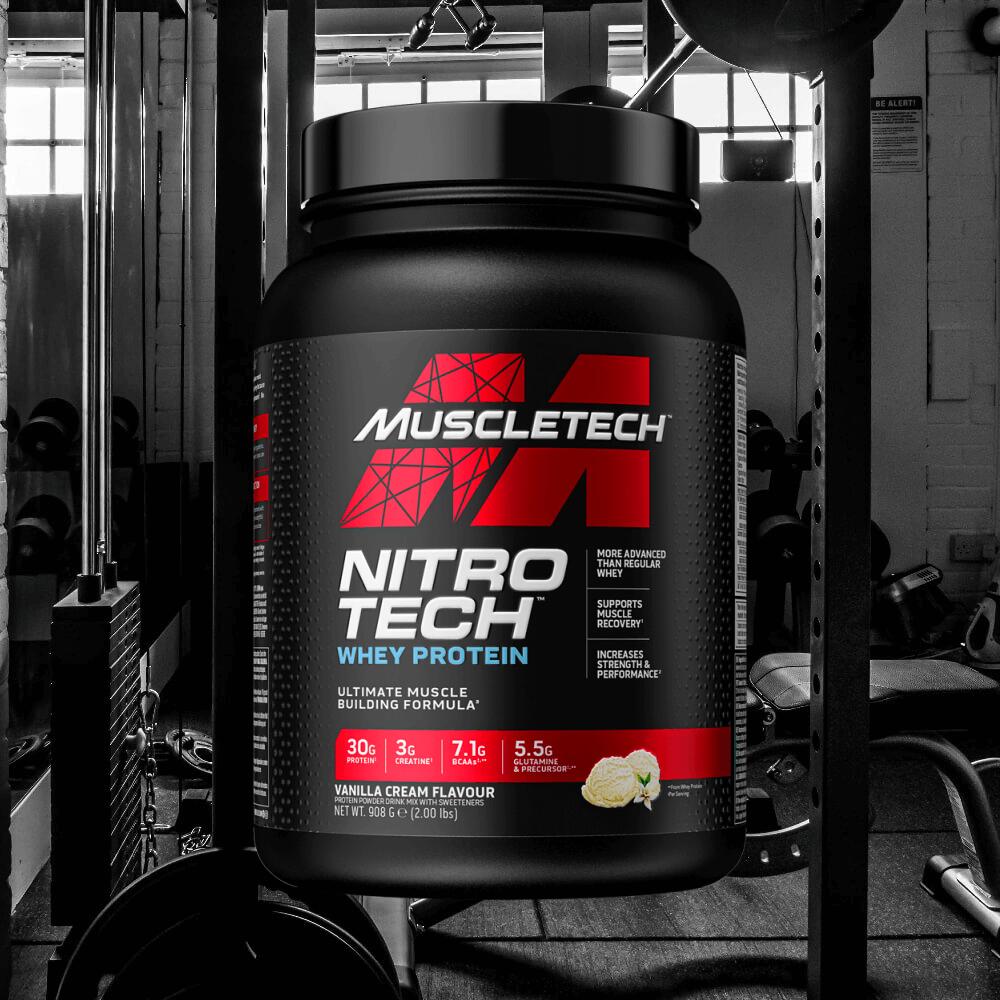 Nitro Tech Whey Protein - 908g Muscletech alla vaniglia 4/5