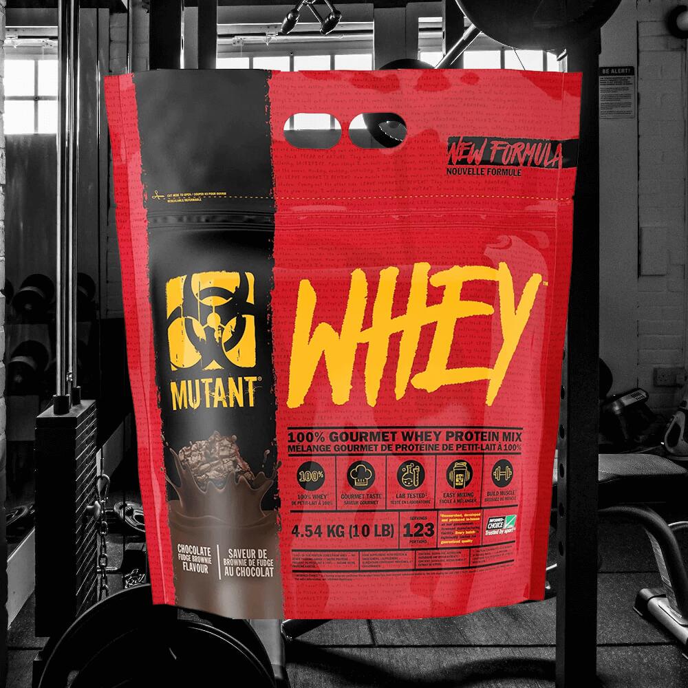 Mutant Mutant Whey (10lbs) Chocolate Fudge Brownie - Protéines 2/3